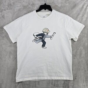 Levi's x Paperboy Paris x Beams T-Shirt White Mens Large Heavy cotton Tee